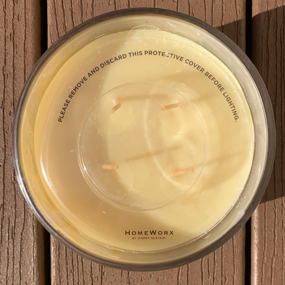 🆕SUN KISSED LEMON HARRY SLATKIN HOMEWORX 4 WICK, 18oz CANDLE NWTS! - Picture 2 of 5